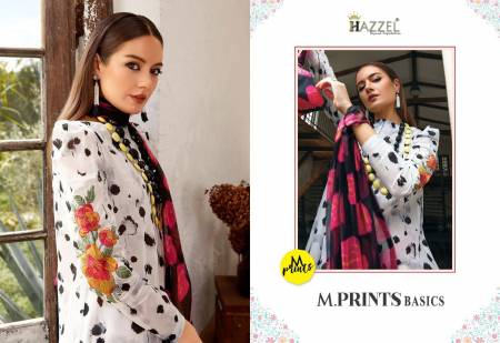 M Prints Basics By Hazzel Cotton Pakistani Suits Catalog